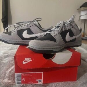 Nike Dunk Low Men's Shoes - Gray and Black